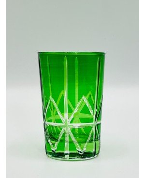 Set de 6 Verres à Thé Nœud Cut en Vert