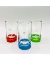Set de 6 Verres de thé fond couleur Italie