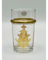 Set de 6 Verres de thé et café Artisanal doré