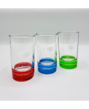 Set de 6 Verres de thé fond couleur Italie
