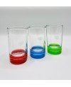 Set de 6 Verres de thé fond couleur Italie