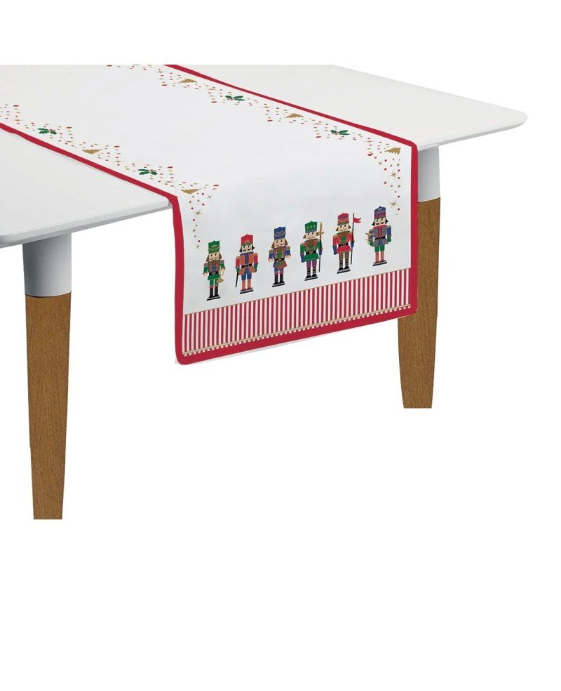 SET DE 2 CHEMINS DE TABLE NUTCRACKERS 140x45CM