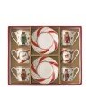 COFFRET 6 TASSES A CAFE EN PORCELAINE NUTCRACKER TWIST