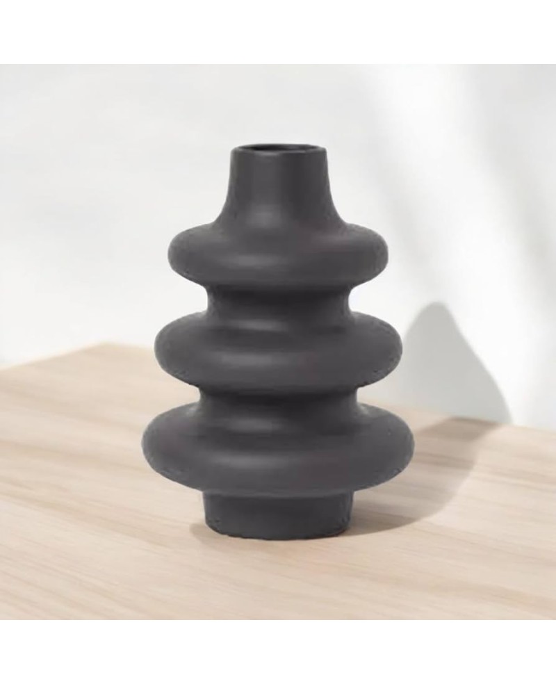Vase en Céramique noir Moderne Pm
