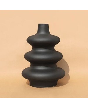 Vase en Céramique noir Moderne Pm