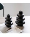 Vase en Céramique noir Moderne Pm