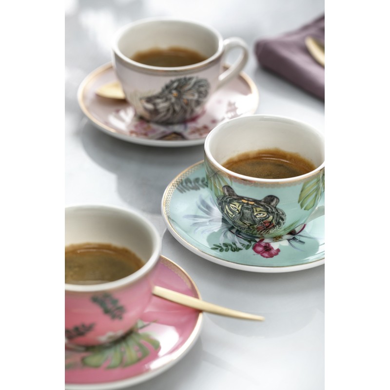 Set de 6 tasses à café Animalier - HENRIETTE