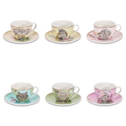 Set de 6 tasses à café Animalier - HENRIETTE
