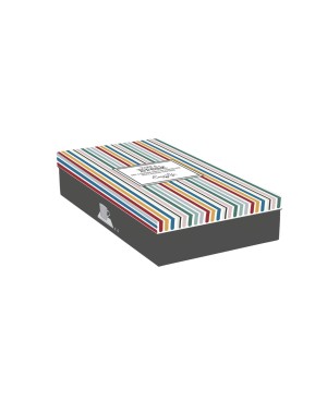 Coffret de 4 tasses à café sur sous tasses acacia