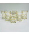 Set de 6 Verres à Thé Motif Dorée