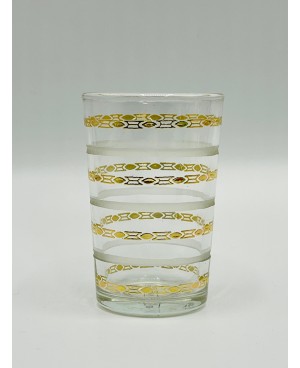 Set de 6 Verres à Thé Motif Dorée