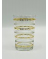 Set de 6 Verres à Thé Motif Dorée