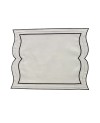 Sets de Table en Toile Blanche & Noire - Prix & Détails