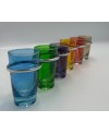 Set de 6 Verres Traditionnel Multi couleurs Doré