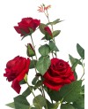 Rose Rouge Artificielle 50cm en Pot - Décoration Maison Prix