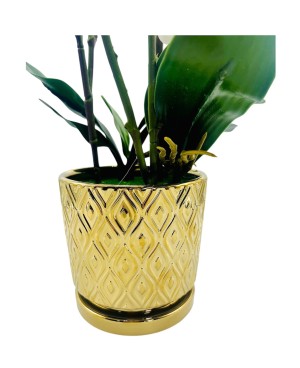 Orchidée Artificielle en Pot Céramique - Décoration Maison Prix