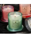 Bougie Parfumée avec Couvercle en Verre - Plusieurs Couleurs