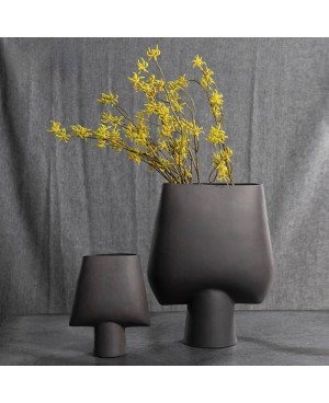  Vase en Céramique Noir Moderne - Décoration Maison Prix