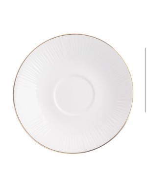 Tasse de Thé avec sous tasse blanche dorure