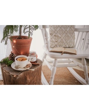 Tasse de Thé avec sous tasse blanche dorure