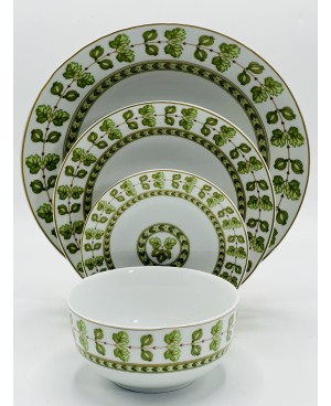  Service de Table 24pcs en Porcelaine Vert - Prix