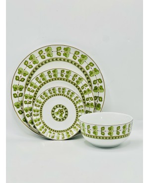 Service de Table 24pcs en Porcelaine Vert - Prix