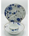 Service de Table Garden Bleu 25pcs - Prix et Art marocain