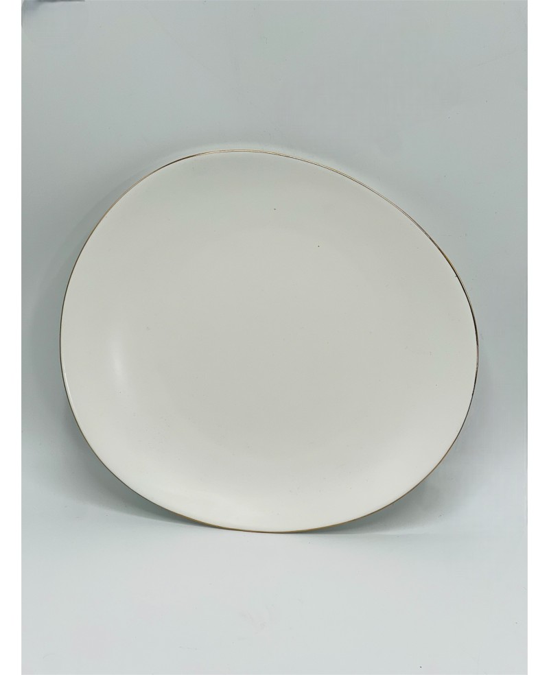 Assiette Galet Blanc 20cm - Art de Table Marocain | Prix