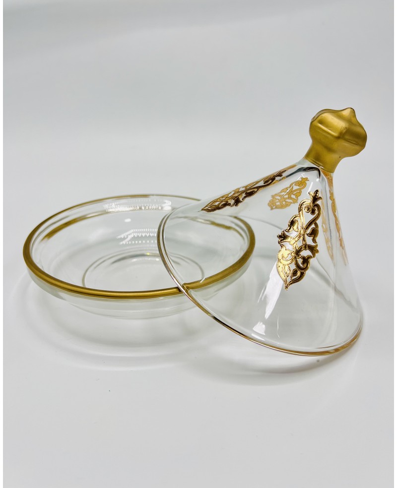 Tajine en Verre Doré: Plats de Présentation - Prix
