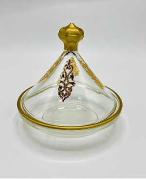 Tajine en Verre Doré: Plats de Présentation - Prix