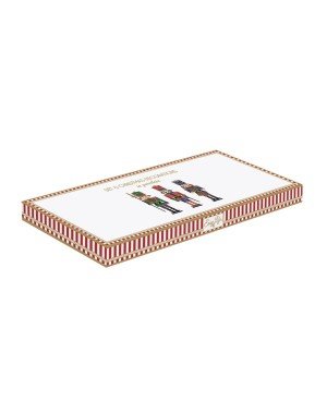 Ensemble de 6 décorations en porcelaine pour sapin de Noël NUTCRACKER