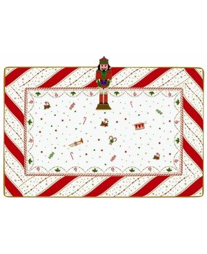  Plat à Cake 36x24cm Nutcracker Twist