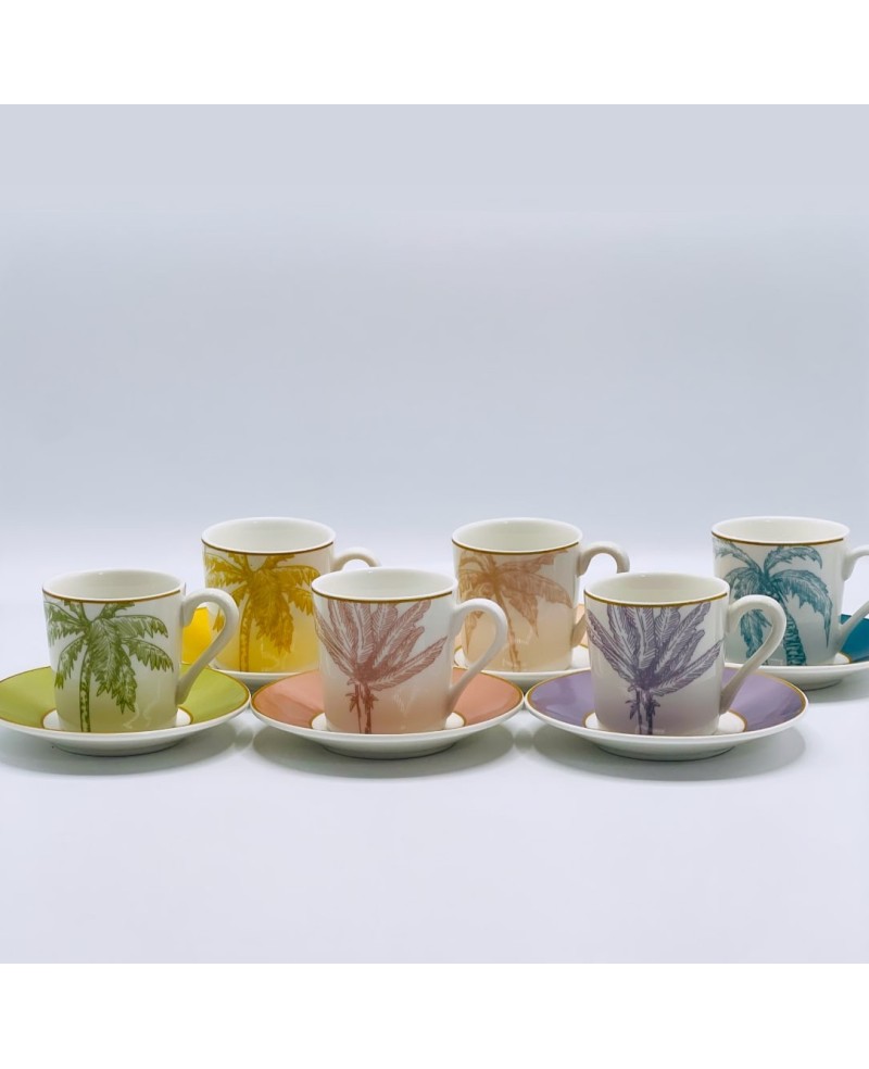 Coffret de 6 Tasses à Café - Palm