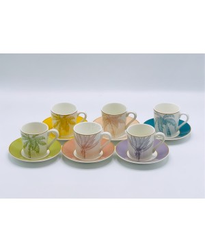Coffret de 6 Tasses à Café - Palm