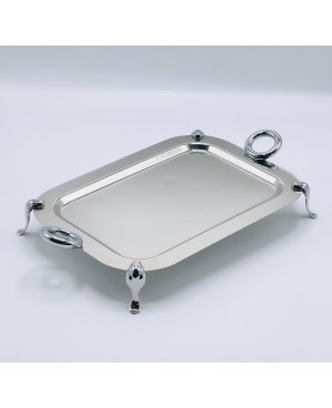  Plateau rectangulaire sur pied Chris inox pm