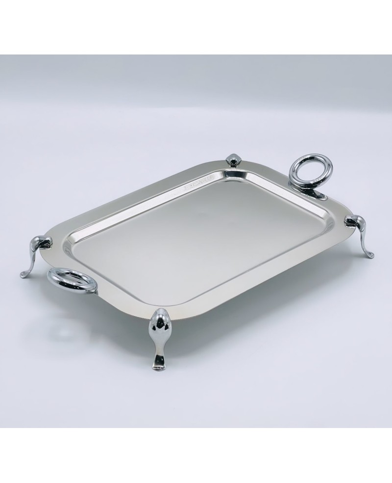 Plateau rectangulaire sur pied Chris inox pm