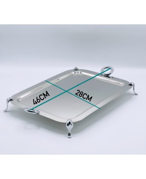 Plateau rectangulaire sur pied chris inox mm