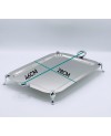 Plateau rectangulaire sur pied chris inox mm