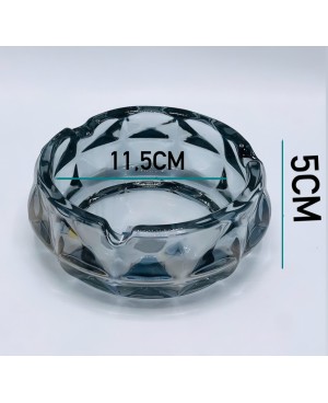 Cendrier en Verre Gris