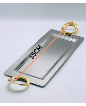 Plateau inox gold PM