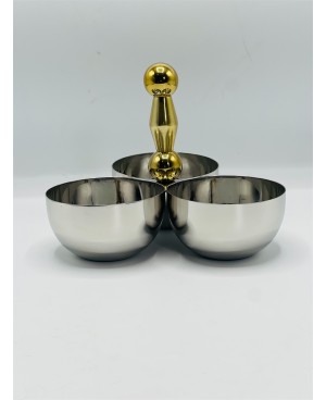  Serviteur 3 Bols Inox: Art de la Table - Prix