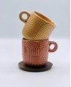 Coffret de 2 tasses avec Sous Tasses Acacia - LOOP