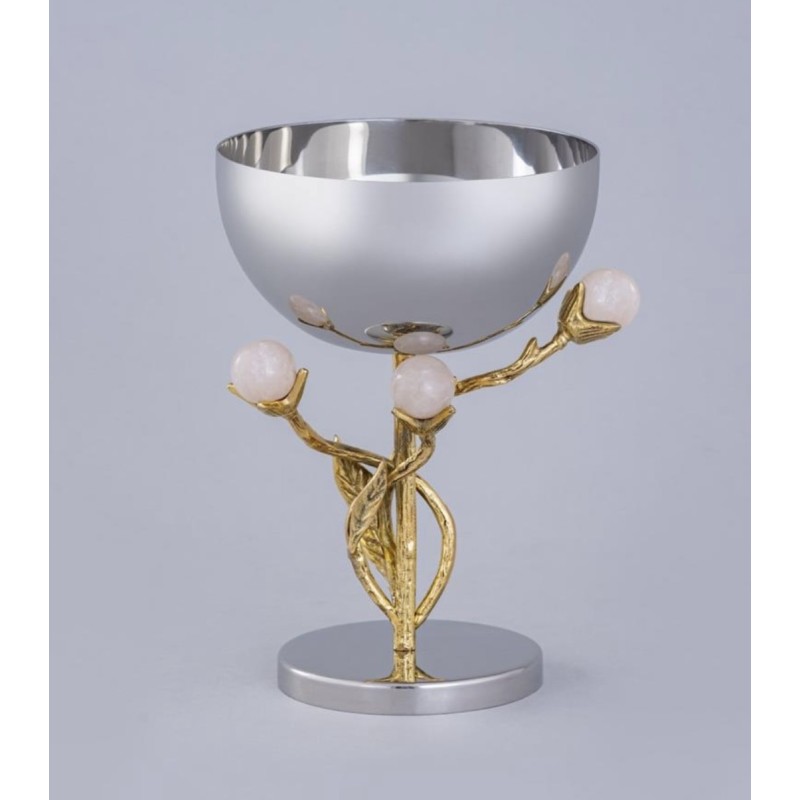 Coupe Sur Pied Perles Roses