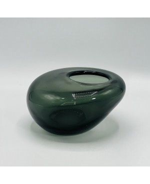  Vase en Verre Vert PM