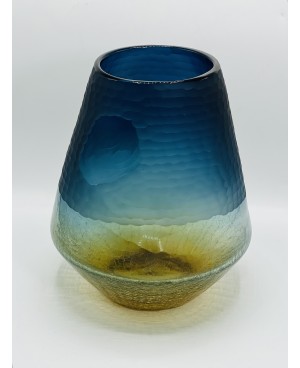 Vase en Verre Bleu MM