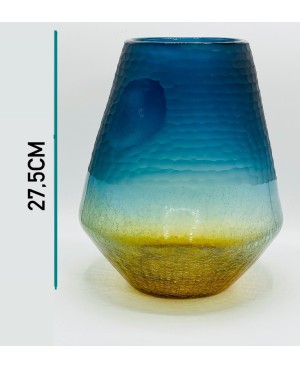Vase en Verre Bleu MM