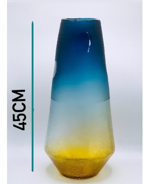 Vase en Verre Bleu GM