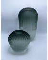 Vase en Verre Grisé PM