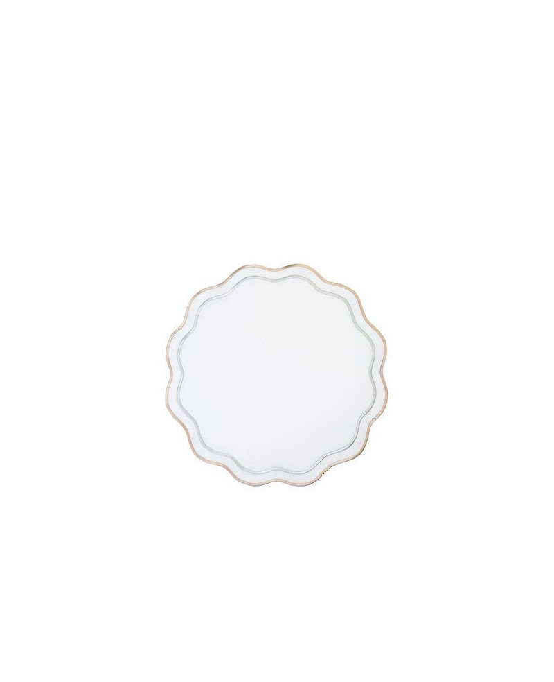 6 Set de Table en Toile Argenté Doré