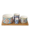 Set De 4 Coupelles En Porcelaine Et Bambou - MARRAKECH